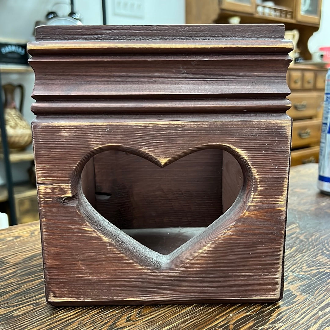 Wood Heart Box