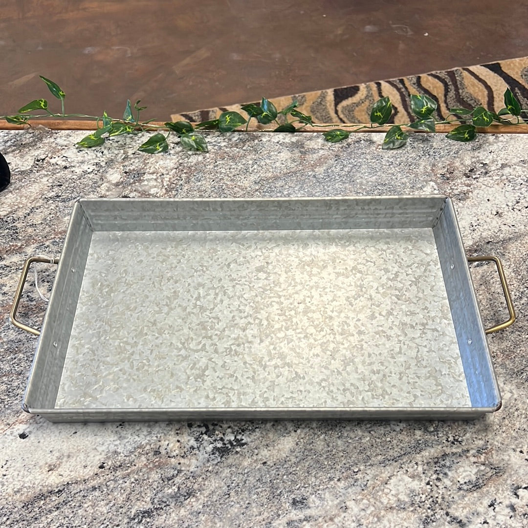 Galvanized Serving Tray