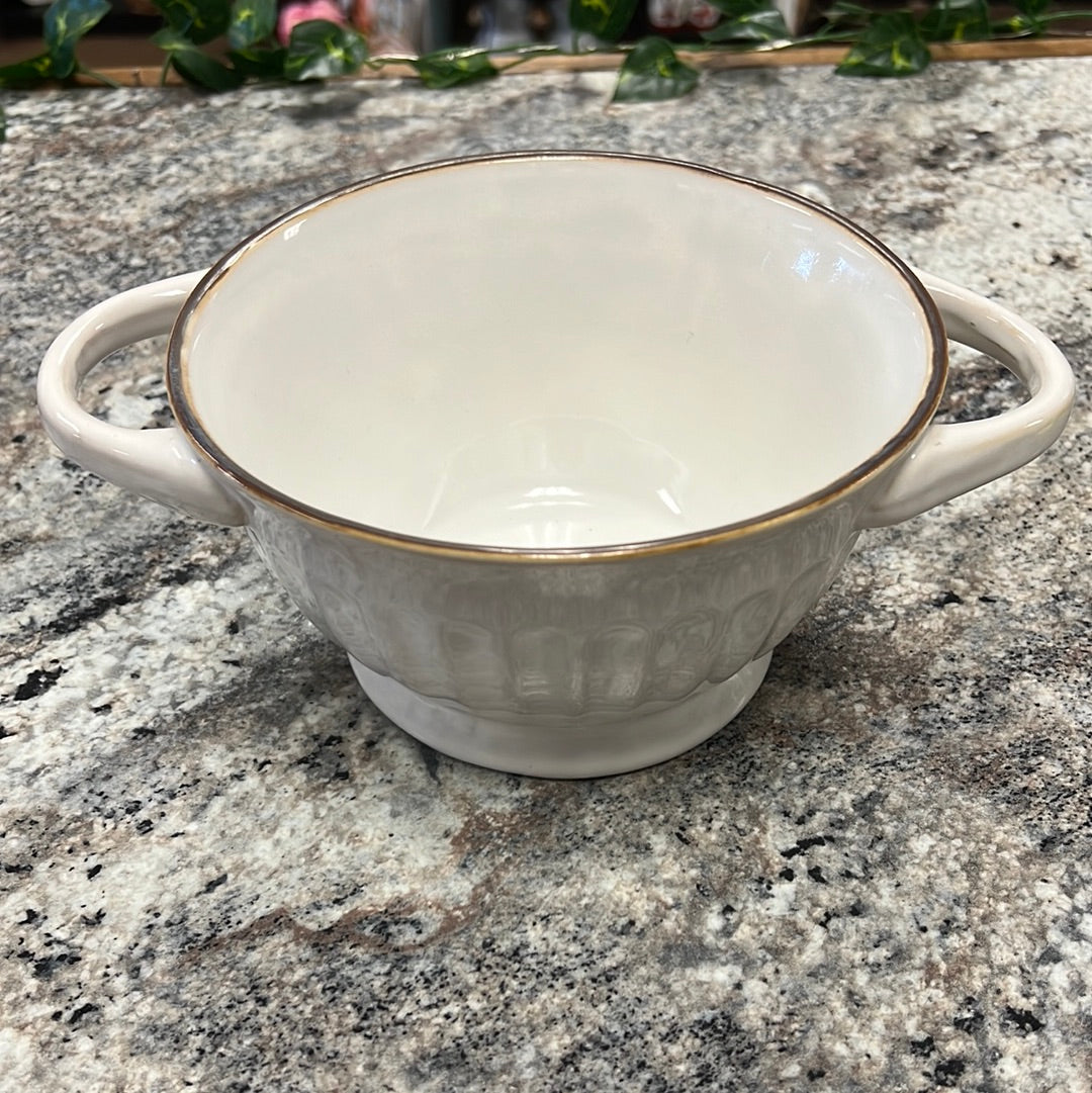 White Soup Bowl