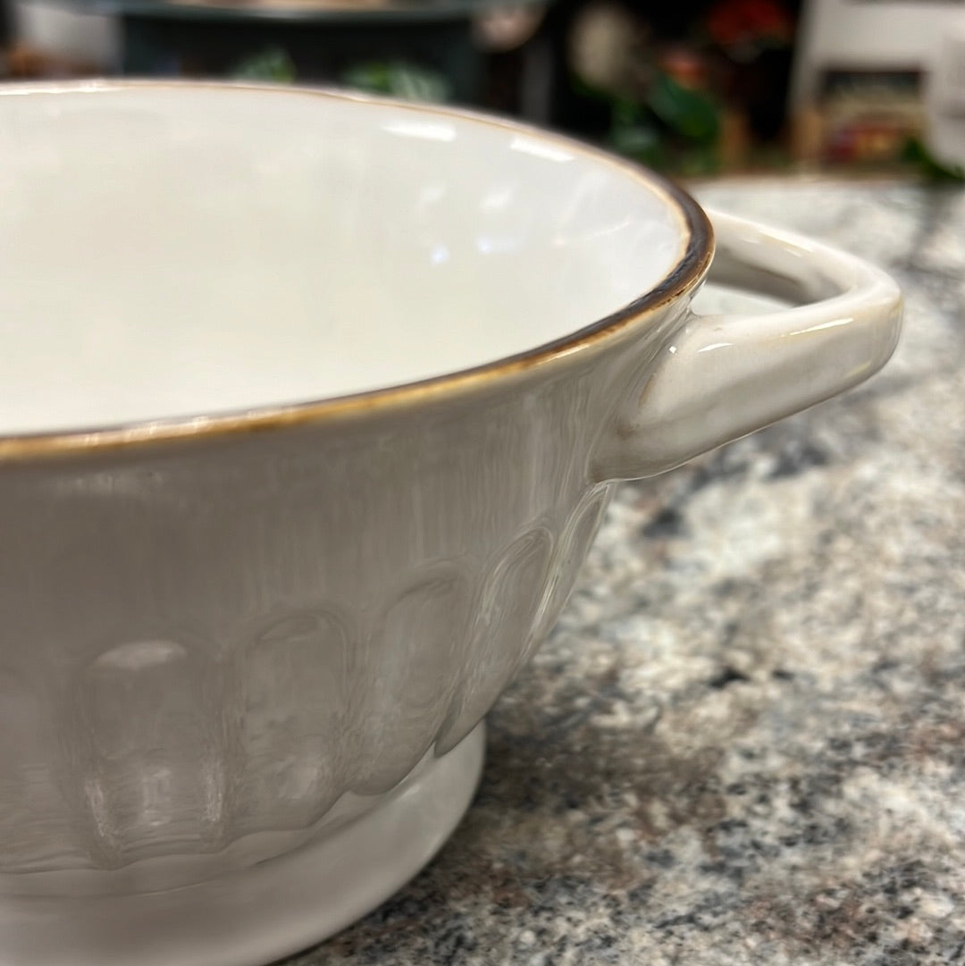 White Soup Bowl