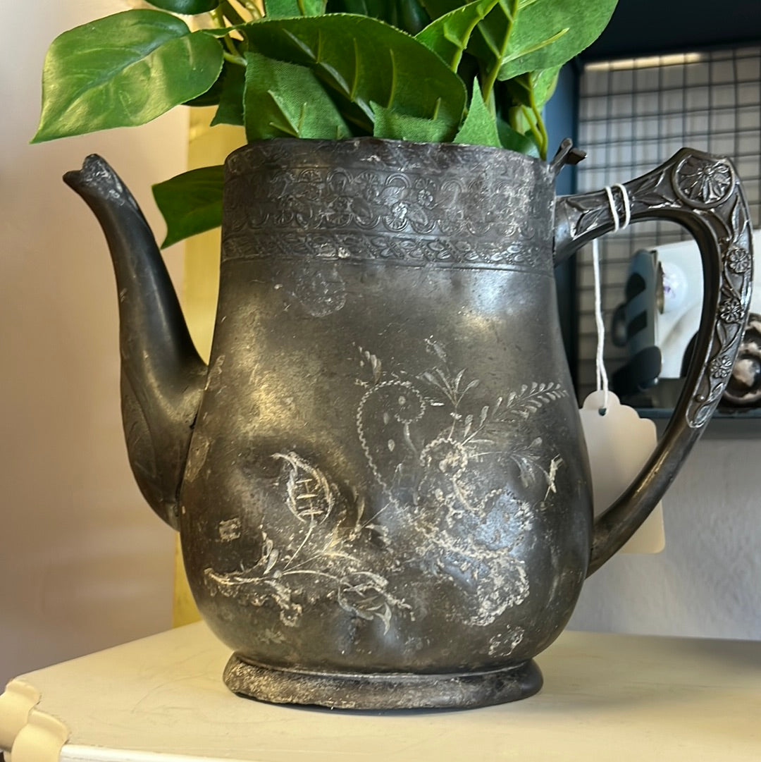 Vintage Teapot Distressed