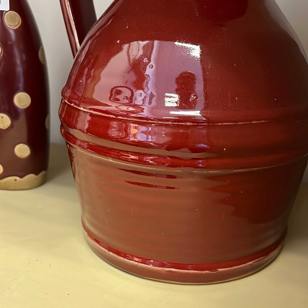 Large Red Pitcher