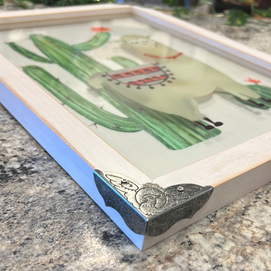 Framed Llama Picture