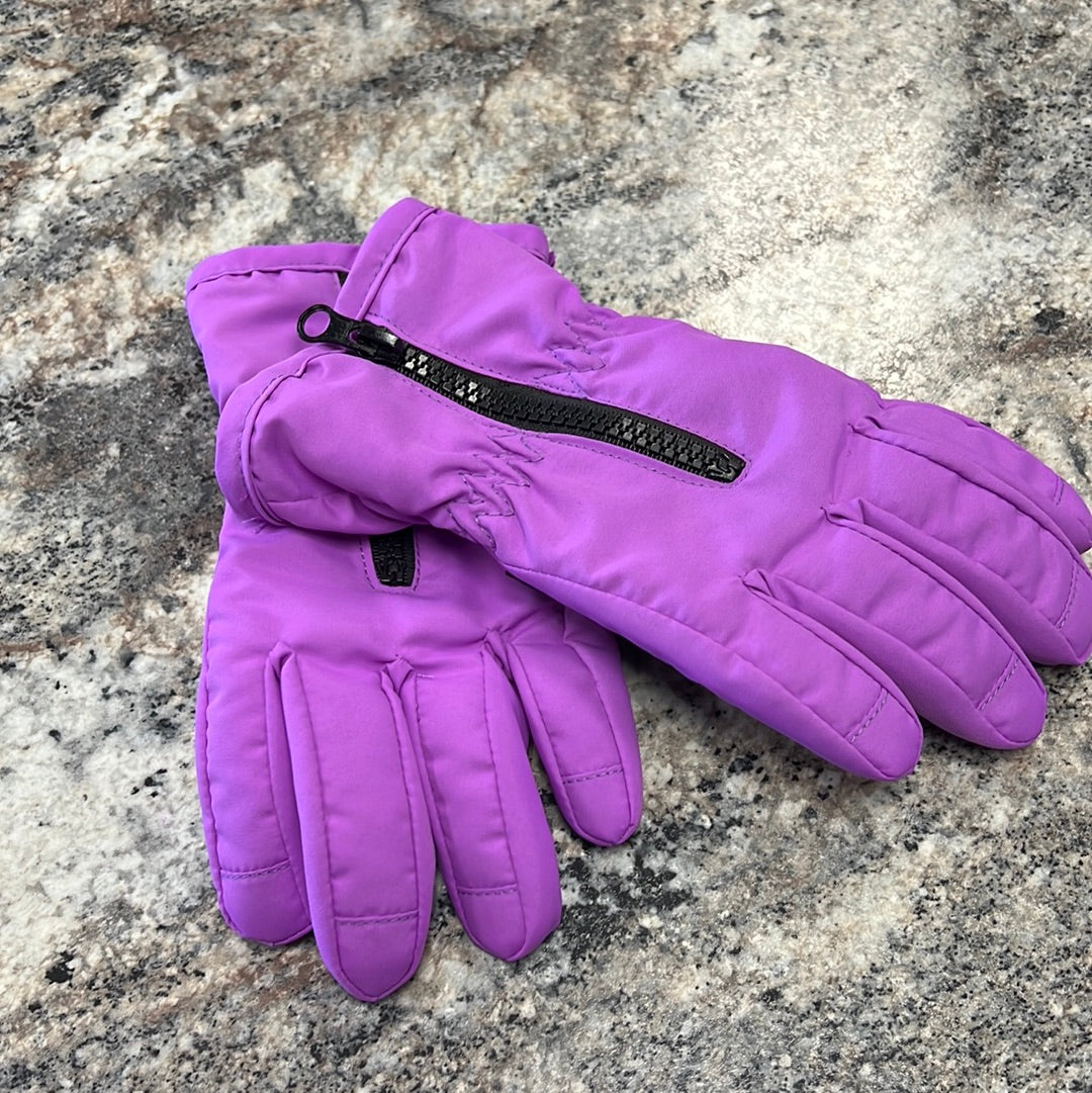 Girls Purple Gloves