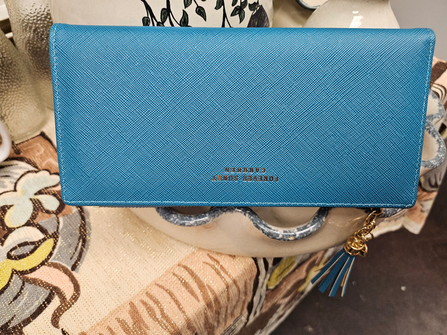 Blue wallet