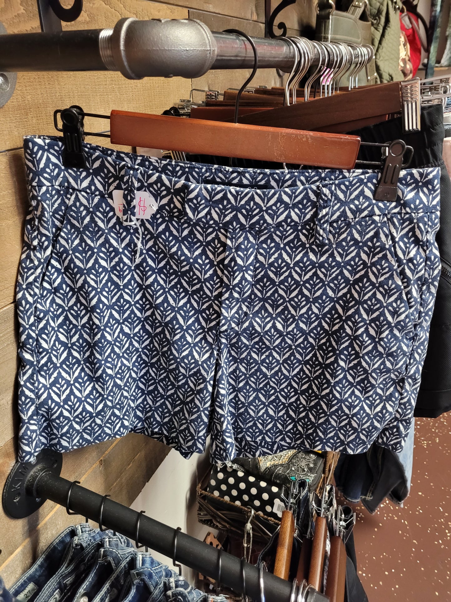 Blue white shorts