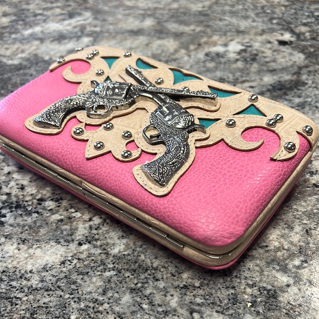 Pink Gun Wallet