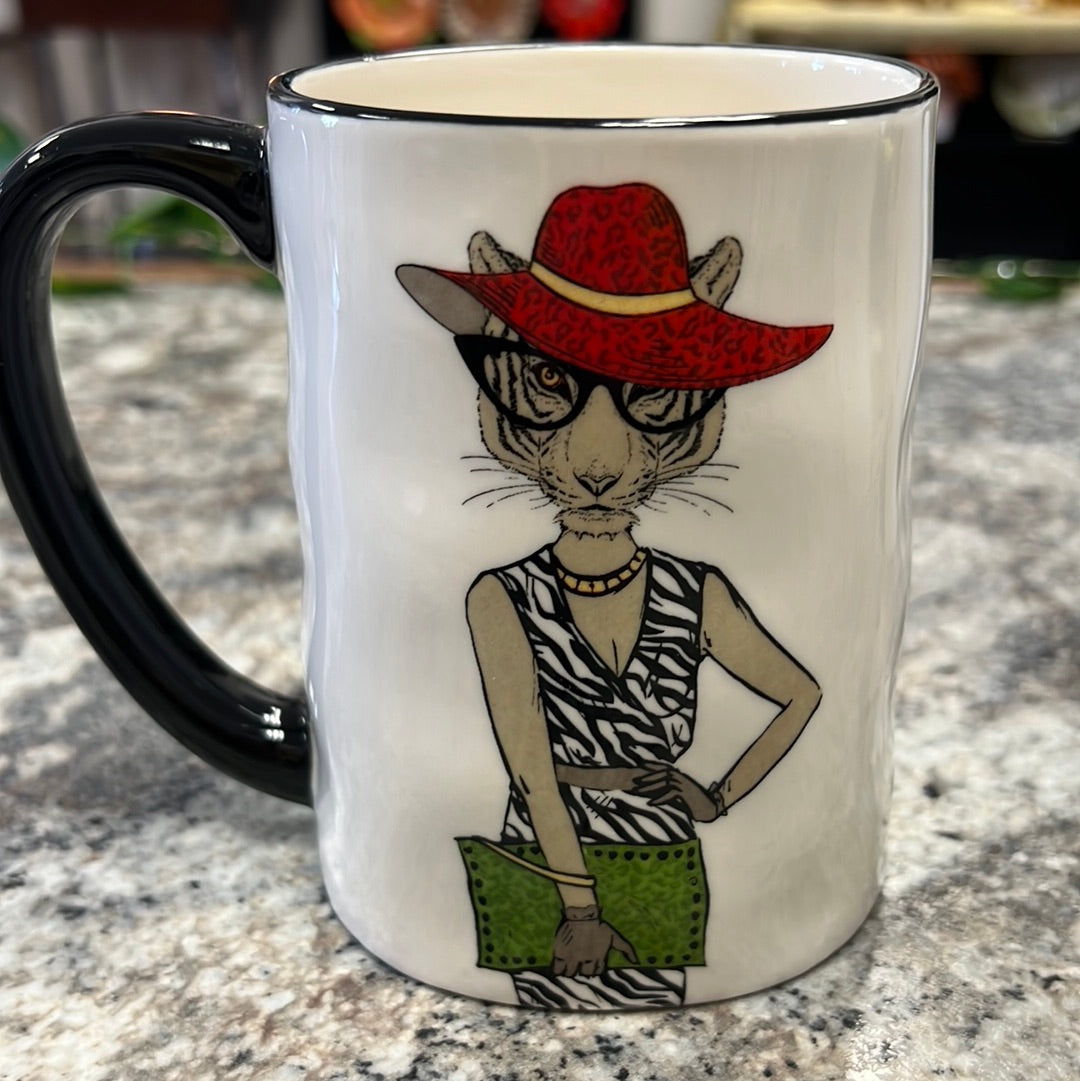 Animal Stoneware Mugs