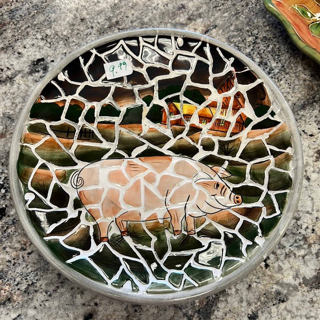 Pig Collectors Plate