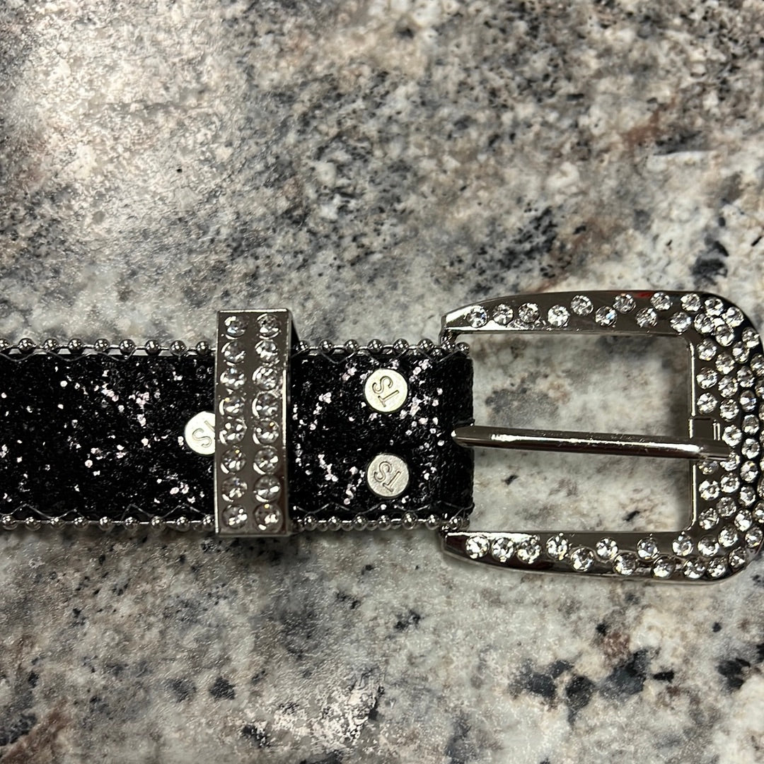 Black Bling Belt M