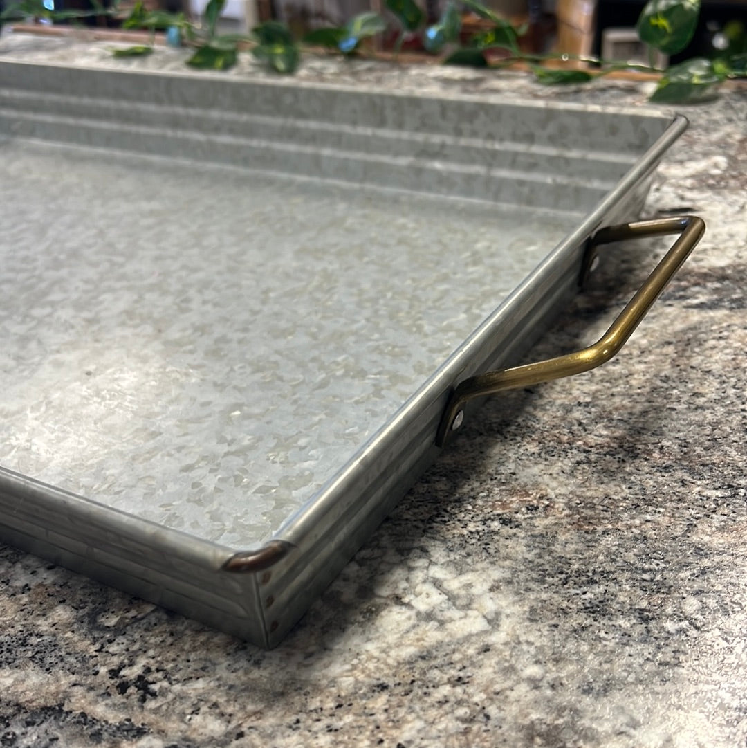 Galvanized Serving Tray
