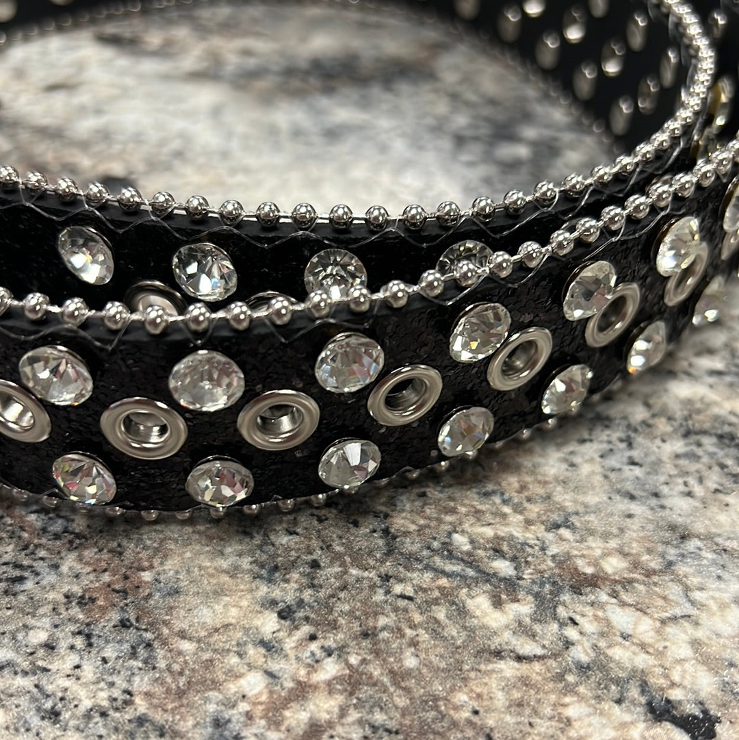 Black Bling Belt M