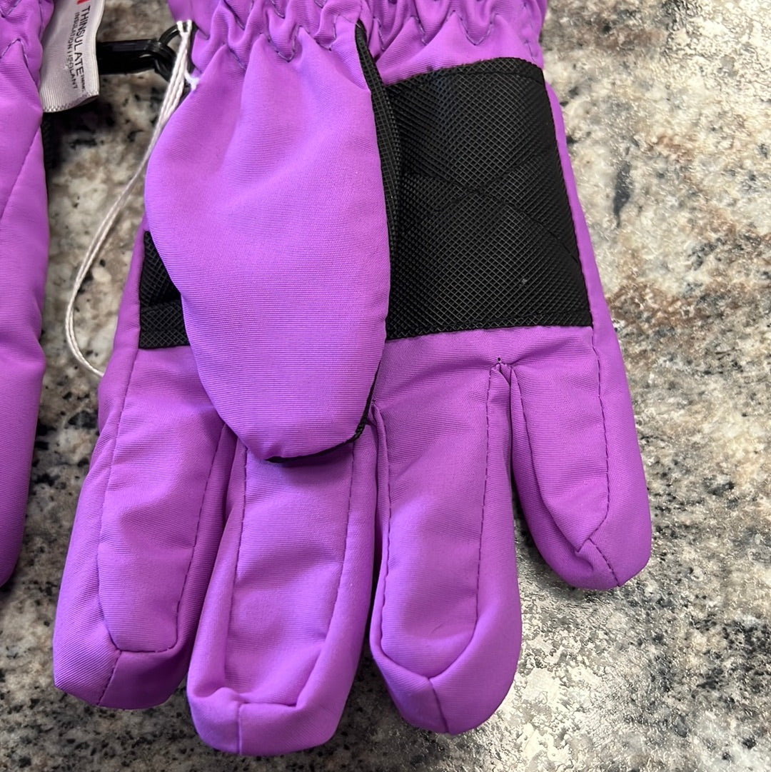 Girls Purple Gloves