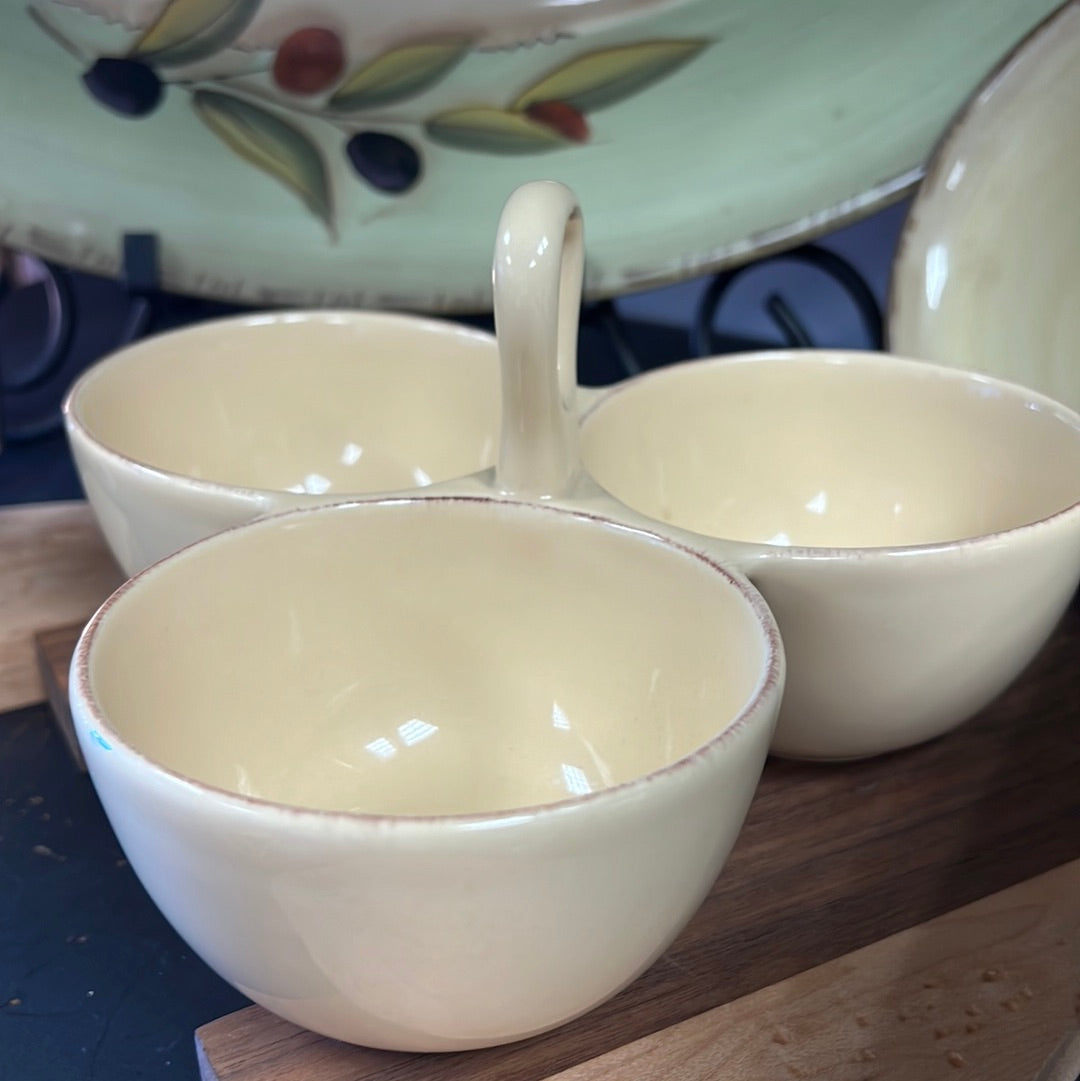 3 Section Serving Dish