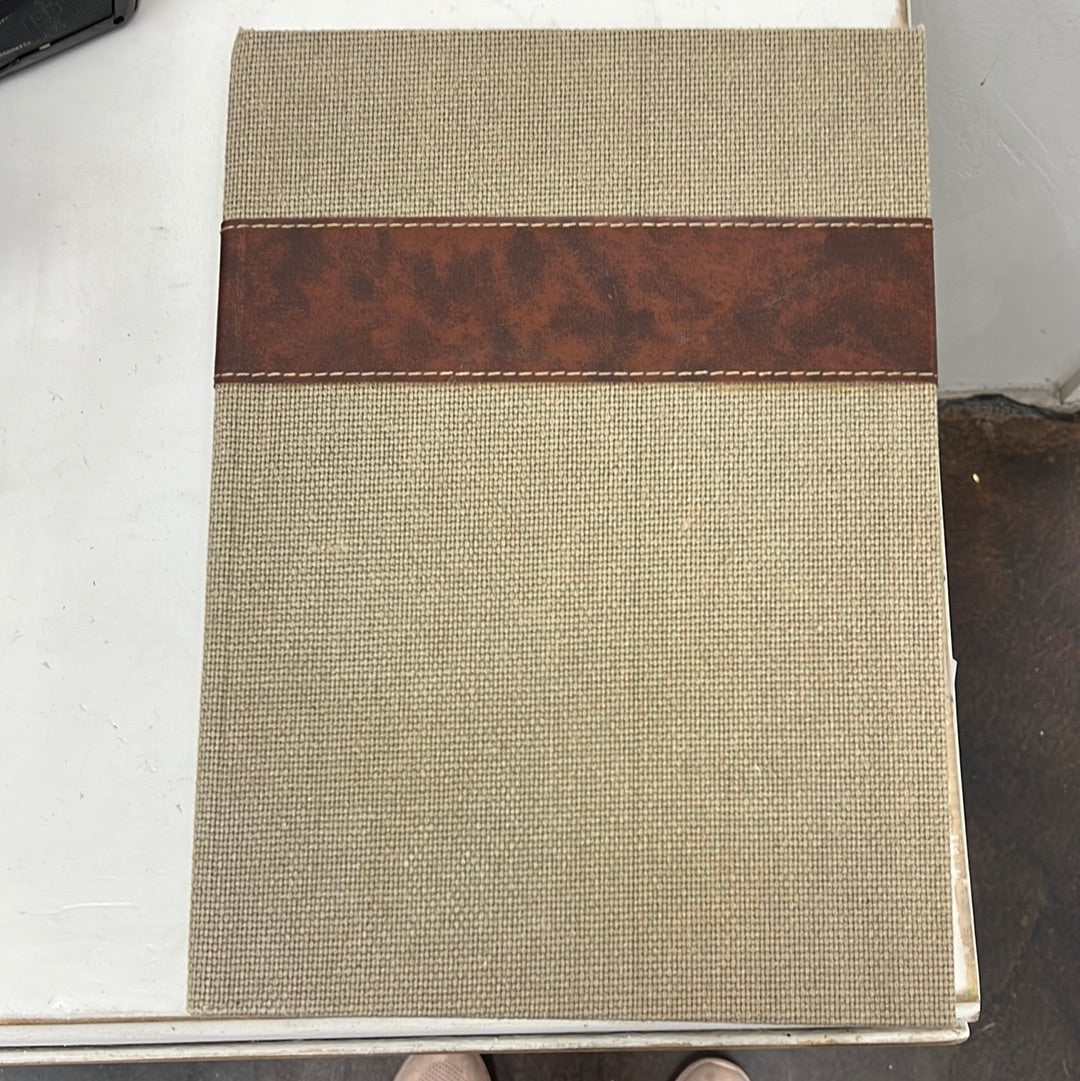 Burlap Book Storage Box