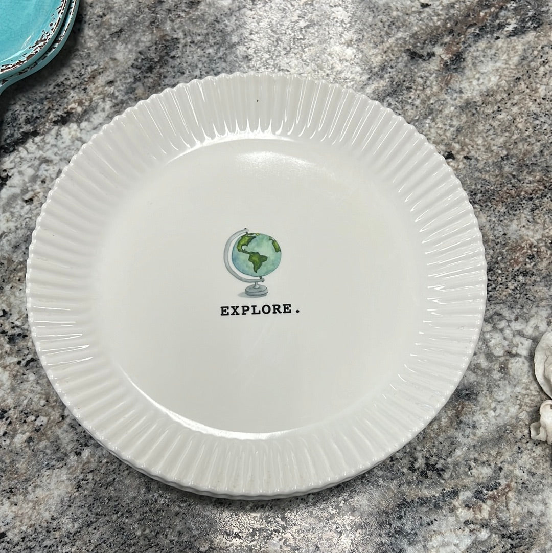 Rae Dunn Travel Plate Set