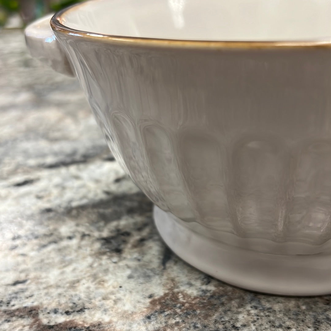 White Soup Bowl