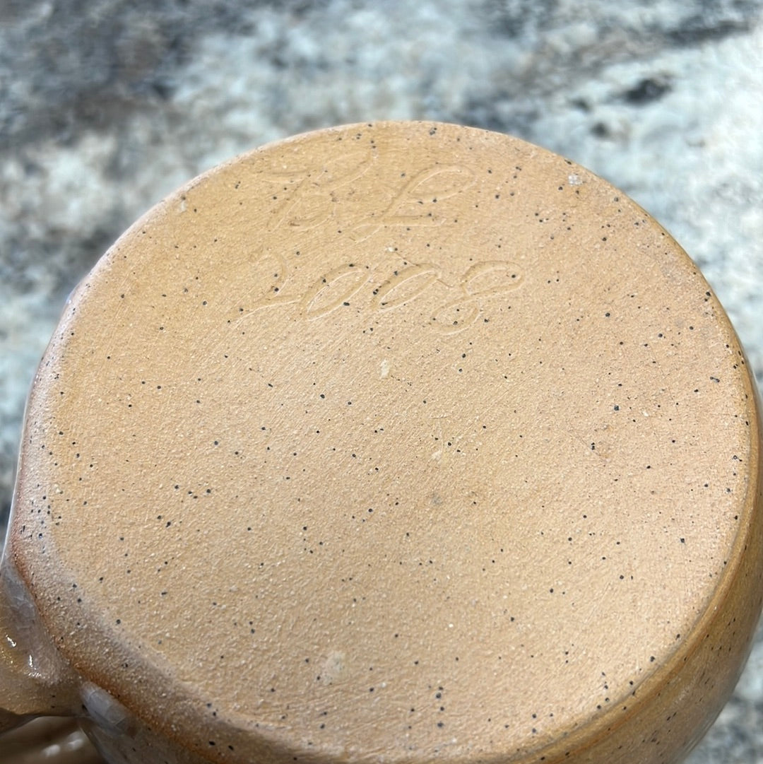 Tan Pottery Mug Set