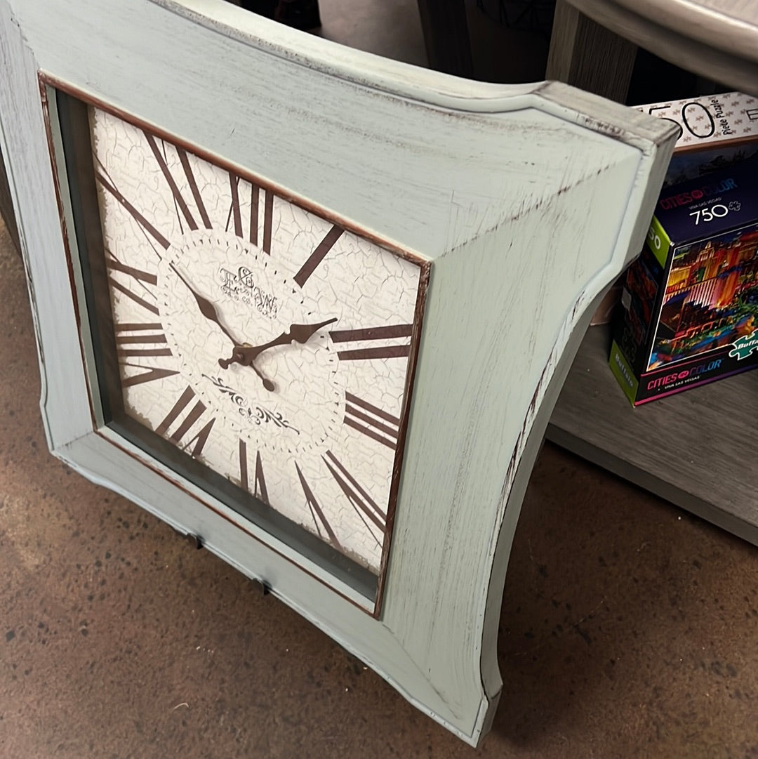 Blue Wall Clock