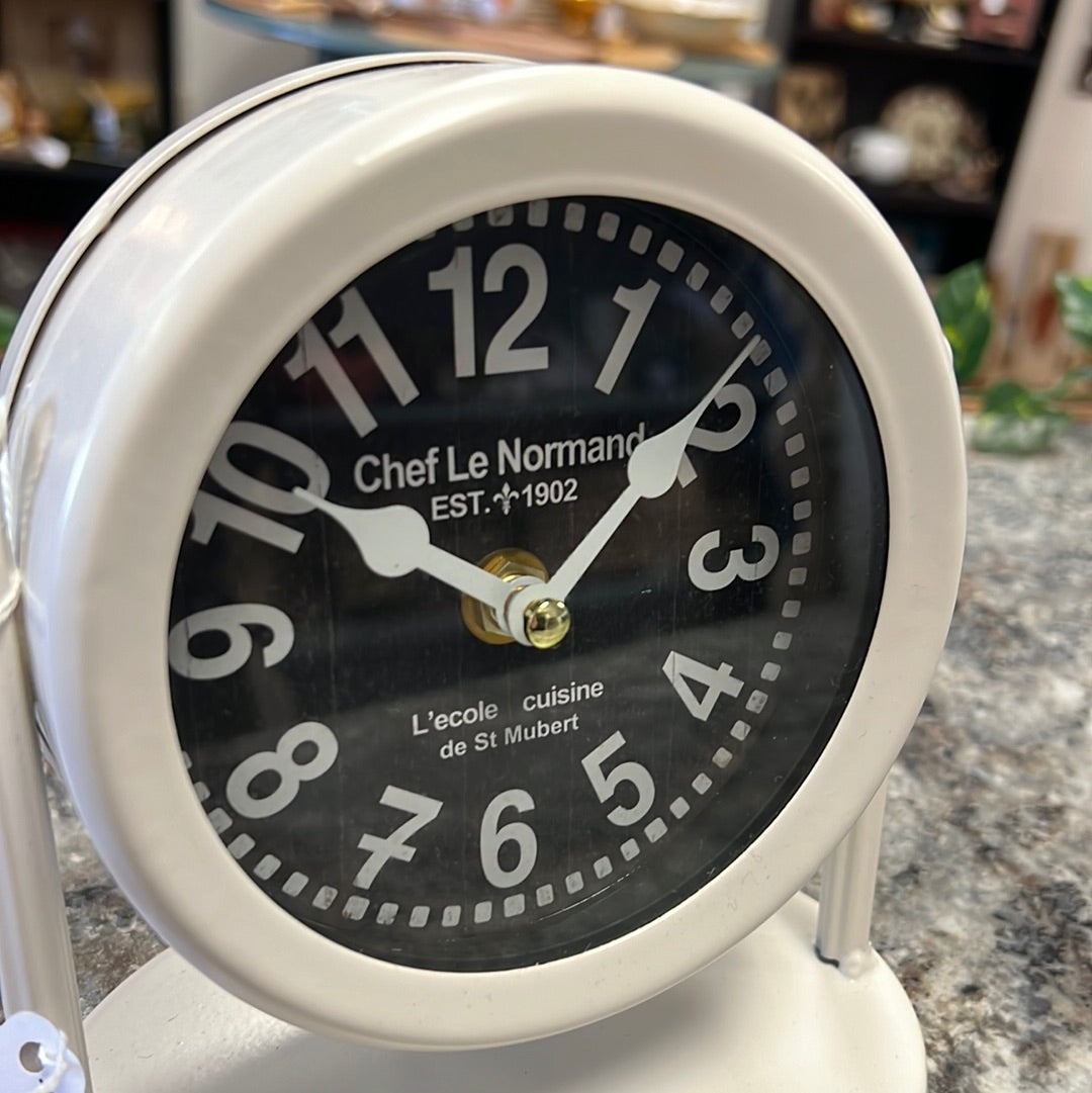 White Desk Clock