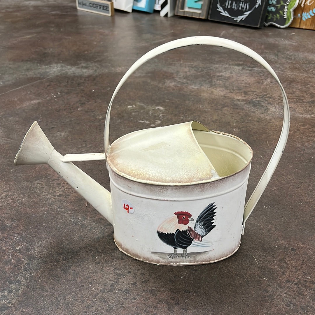Rooster Metal Water Can