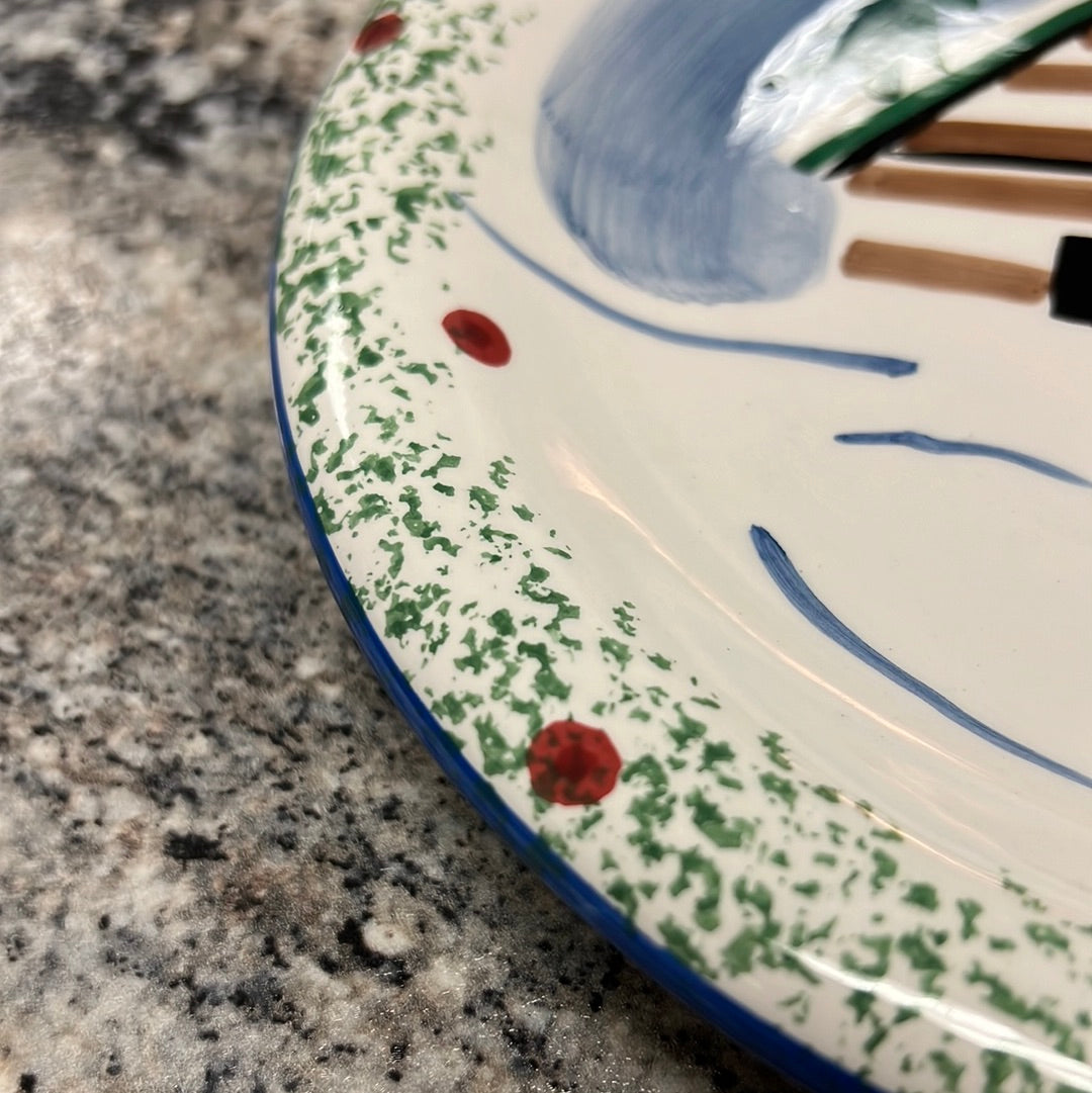 Holiday Moose Plate