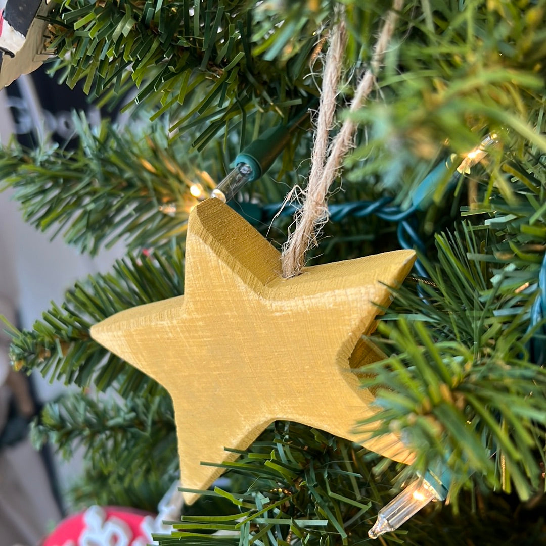 Wood Star Ornament