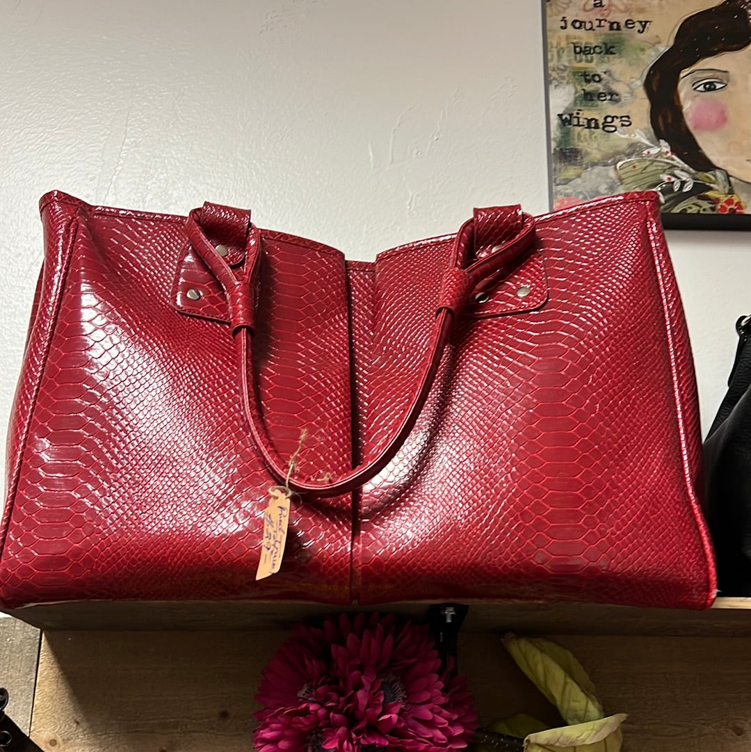 Red Travel Tote