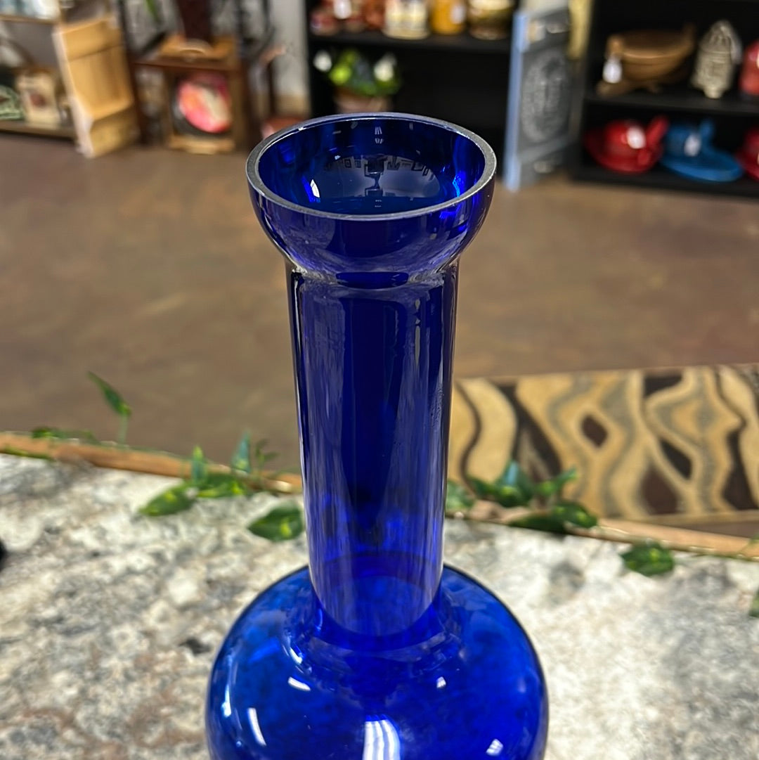 Long Neck Blue Vase