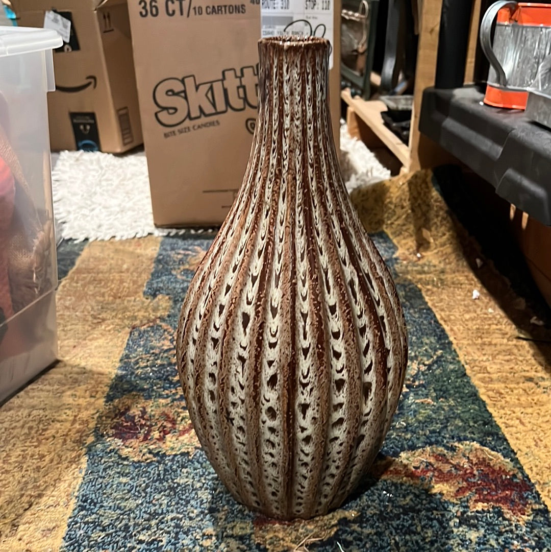 Tall Textured Vase
