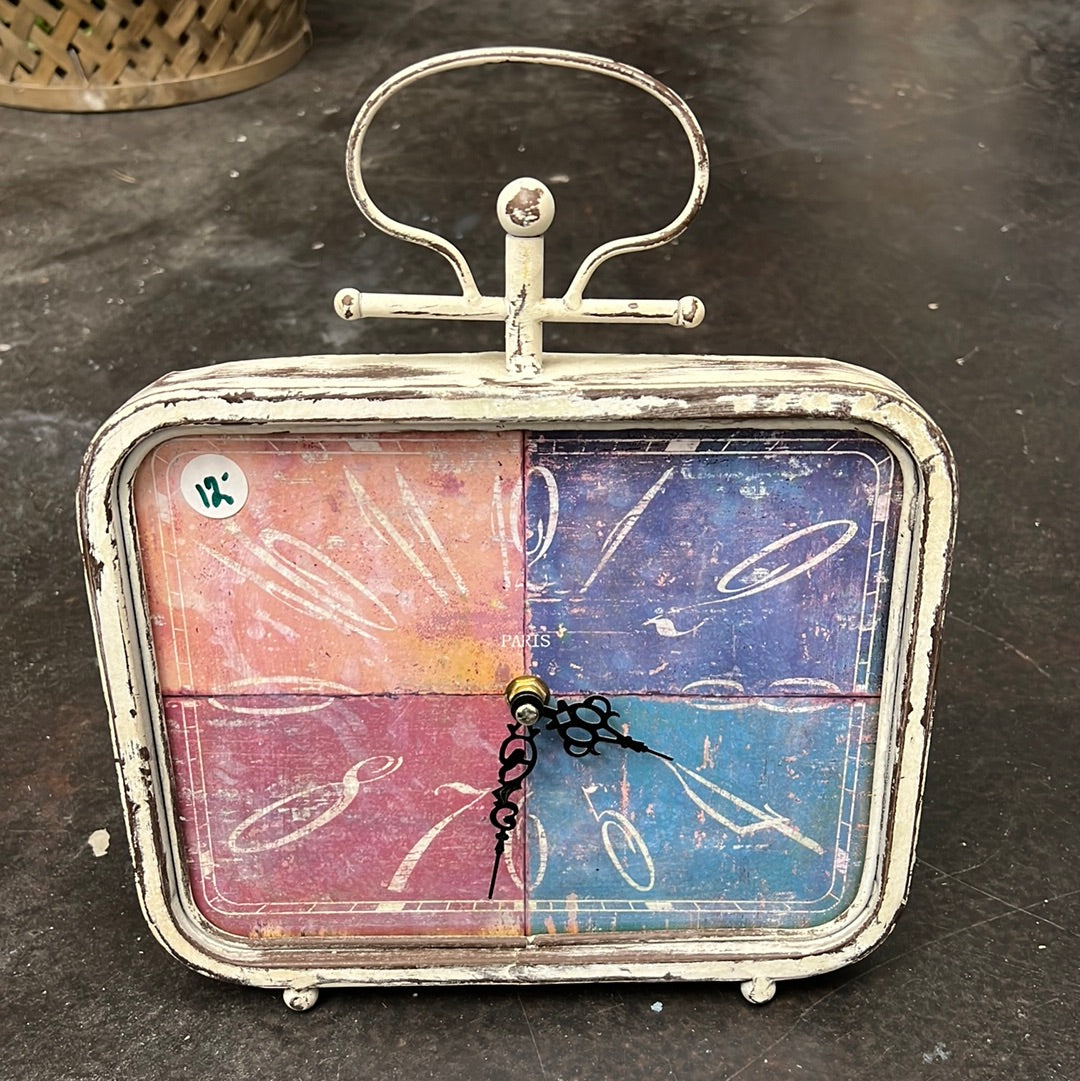 Rustic Metal Paris Clock