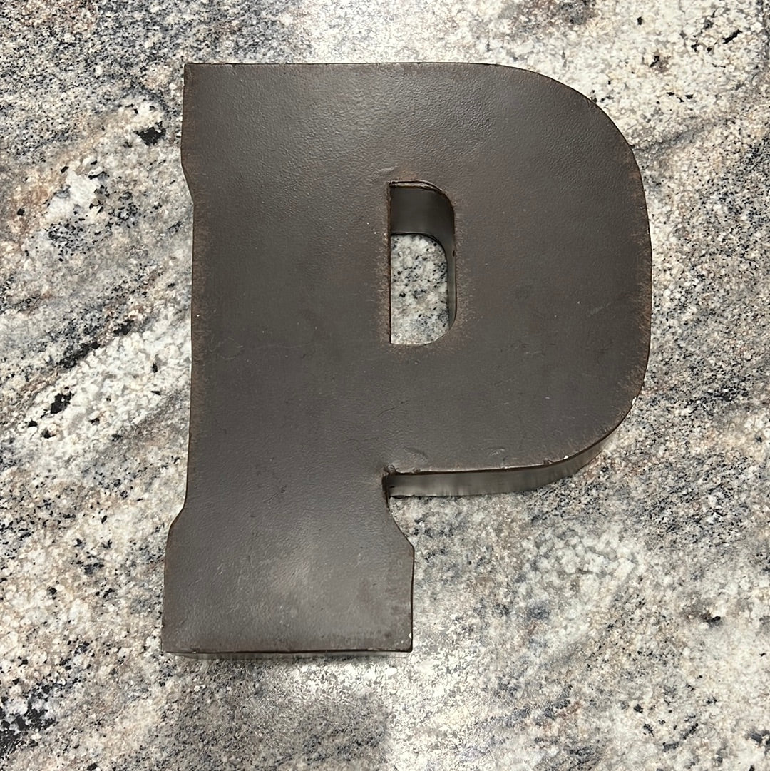 Metal Letter P
