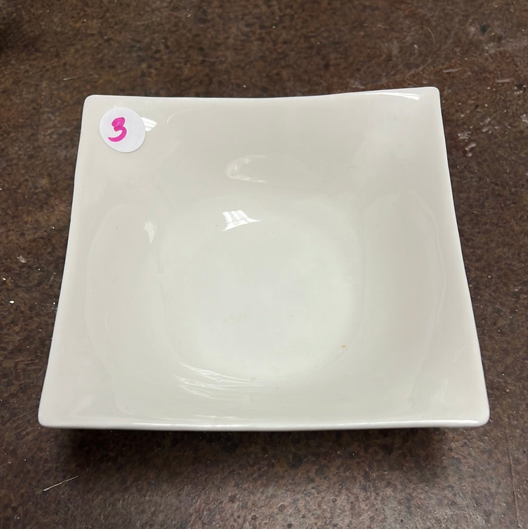 White Square Bowl