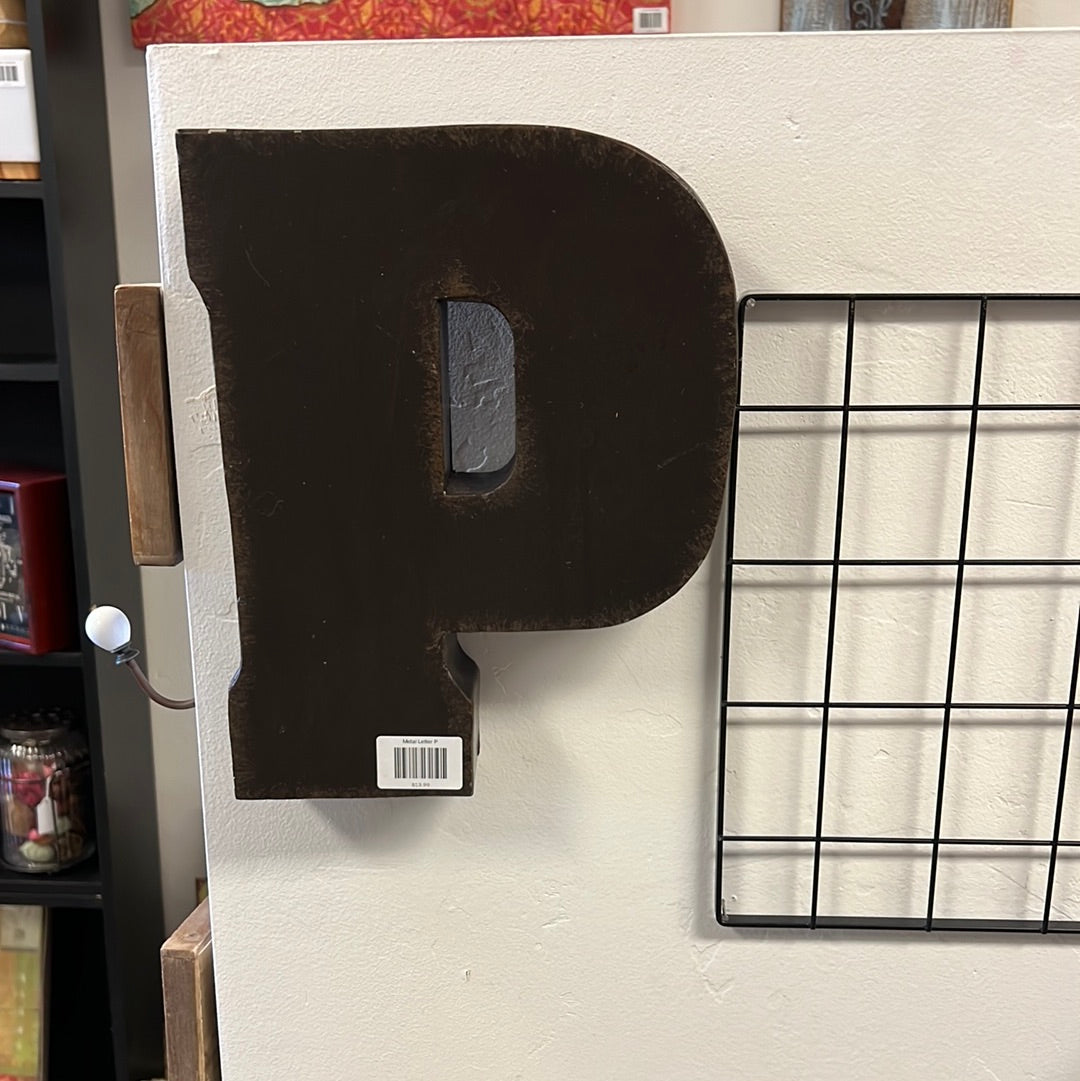 Metal Letter P