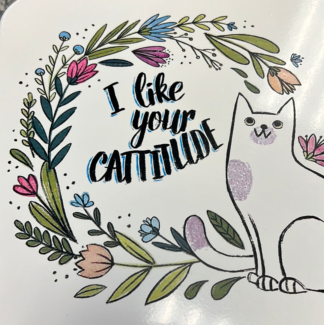 Metal Cat Sign