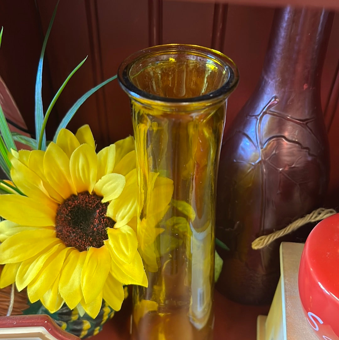 Yellow Glass Vase