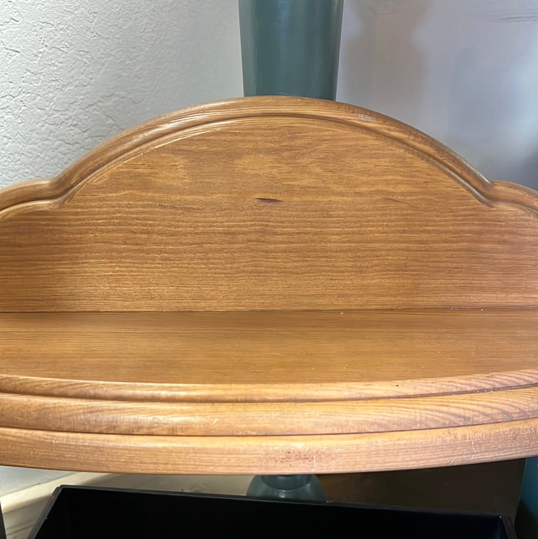 Wood Shelf Towel Holder