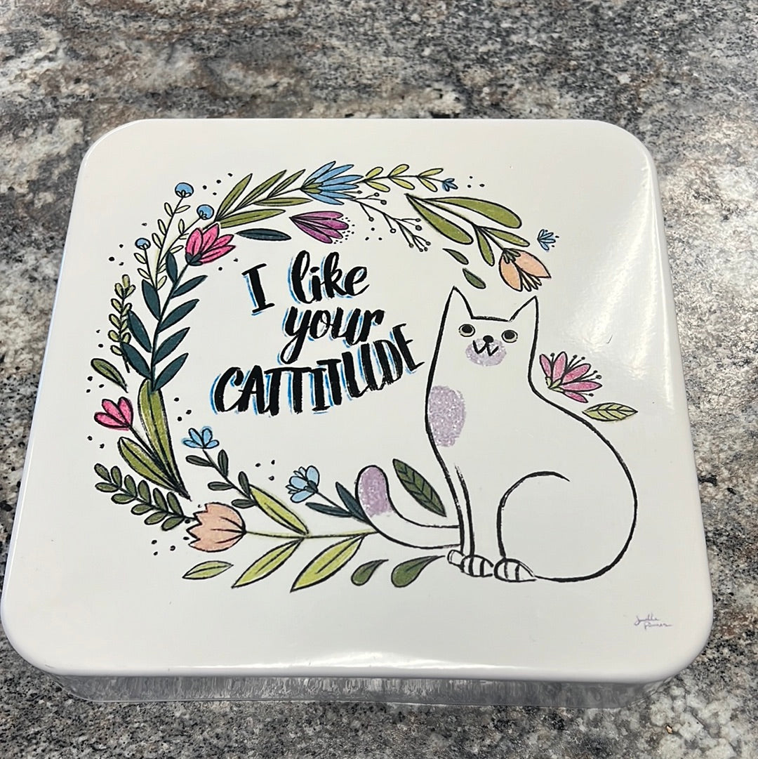 Metal Cat Sign