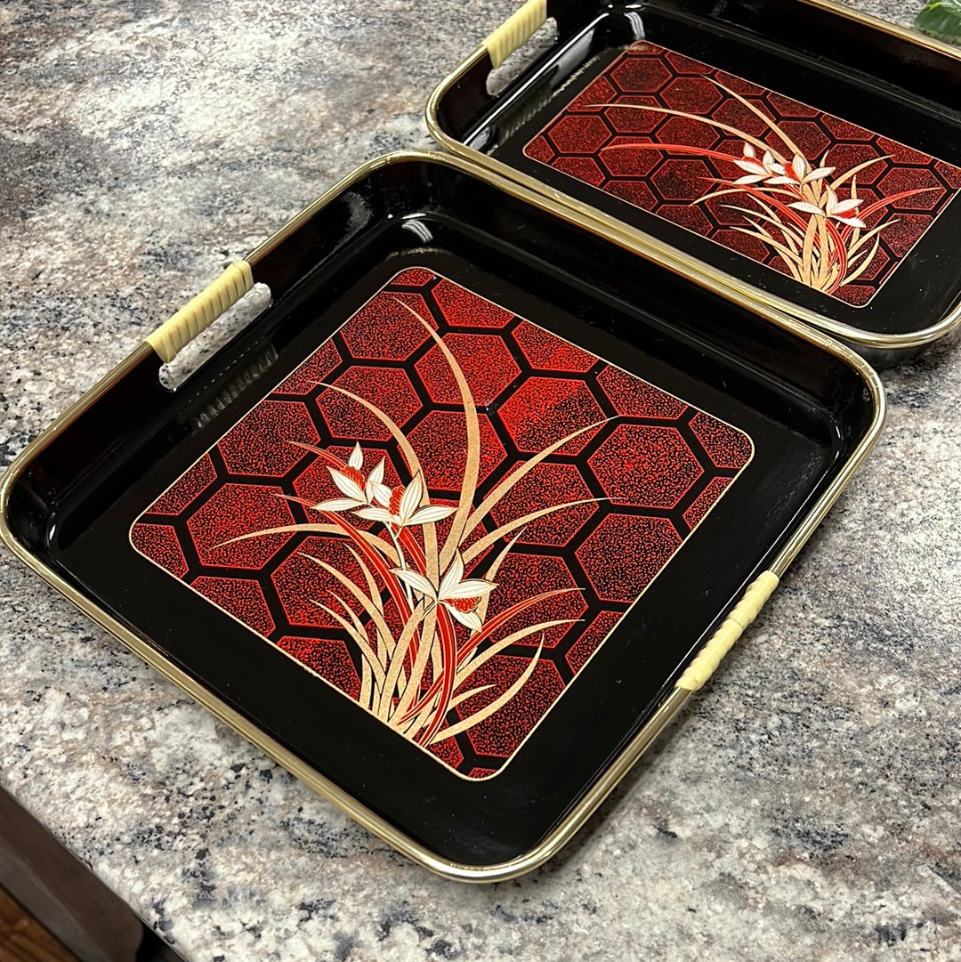 Vintage Nesting Tray Set