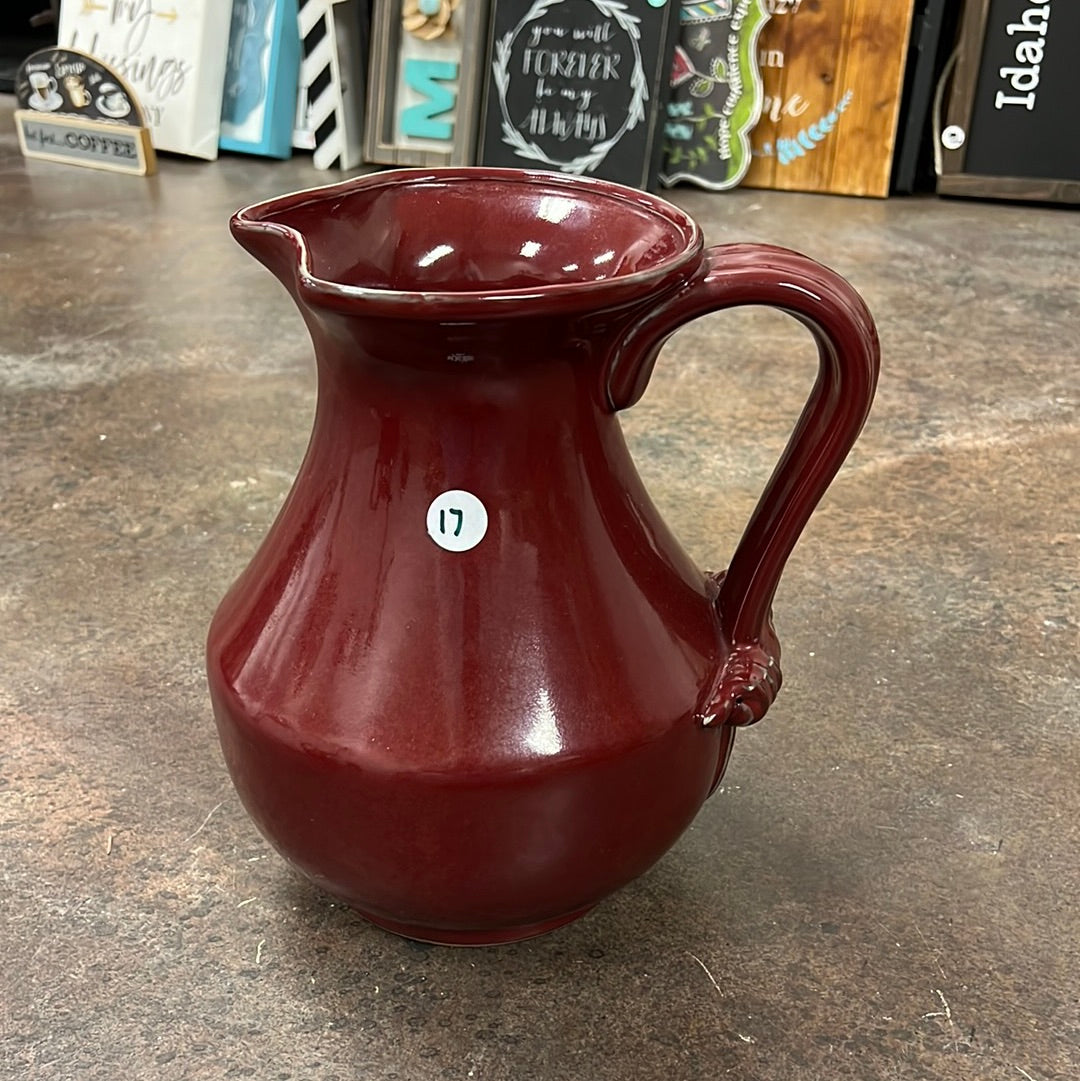 Large Red Pitcher