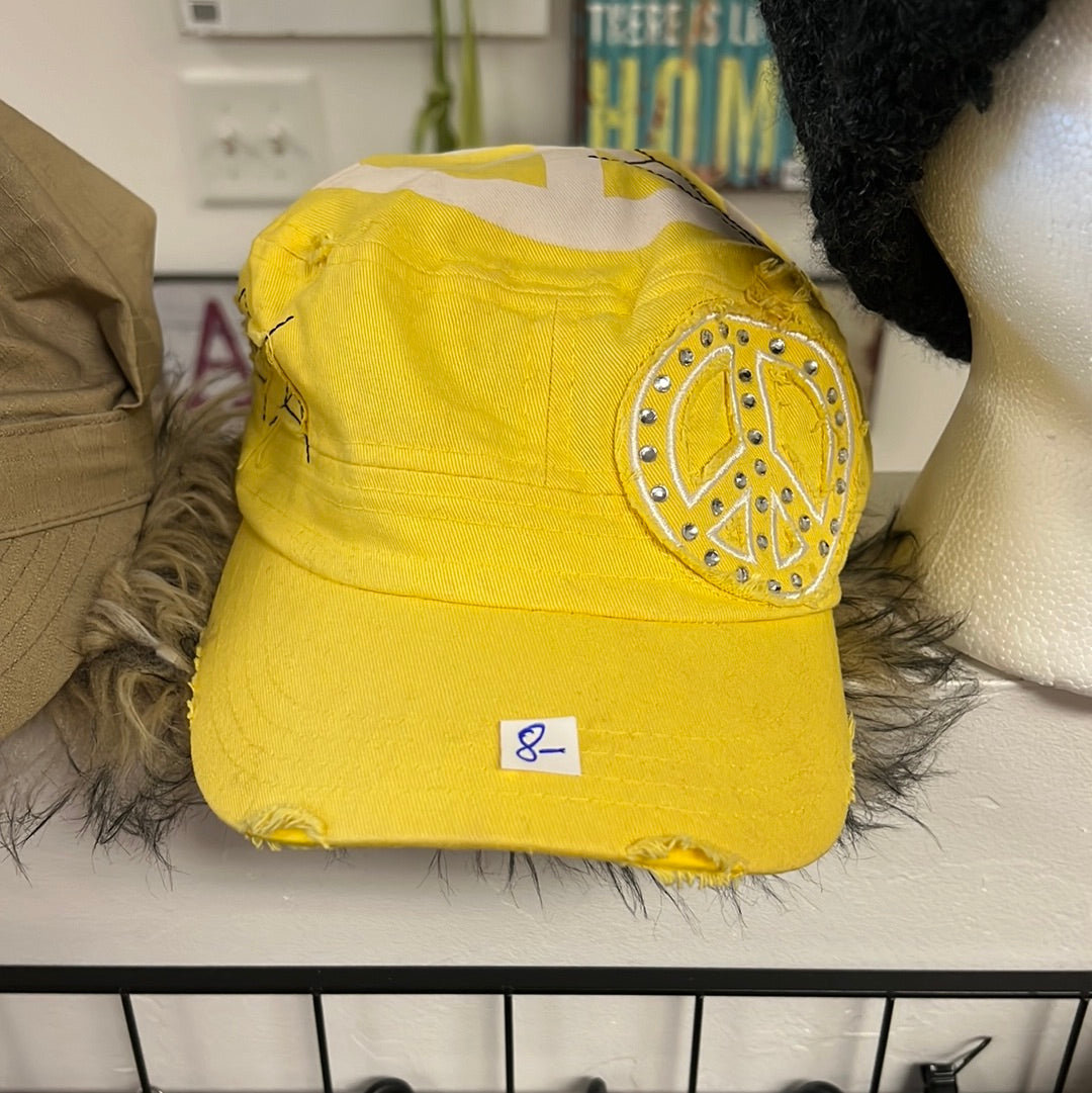 Yellow Peace Hat
