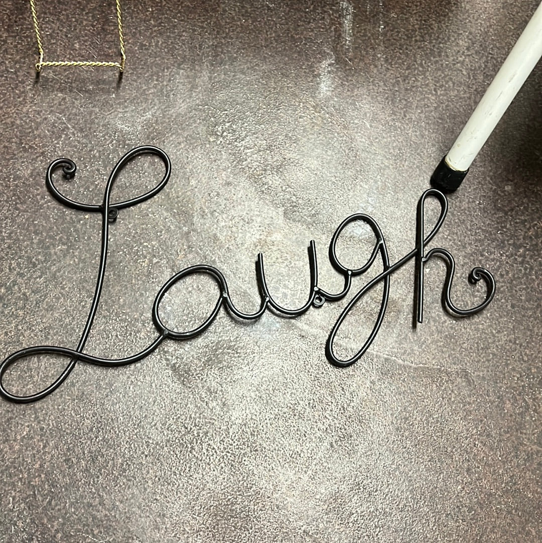 Laugh Metal Sign