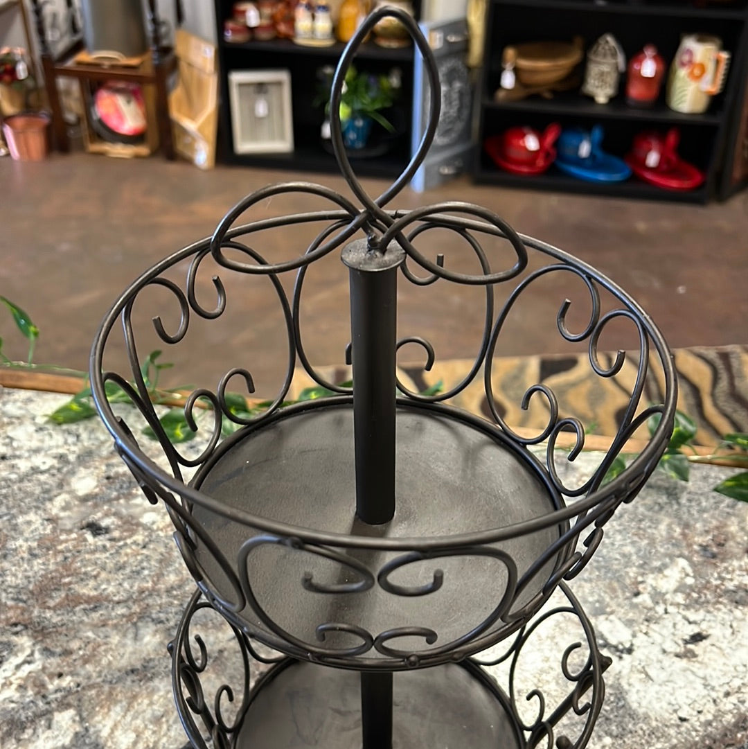 Metal Tiered Tray