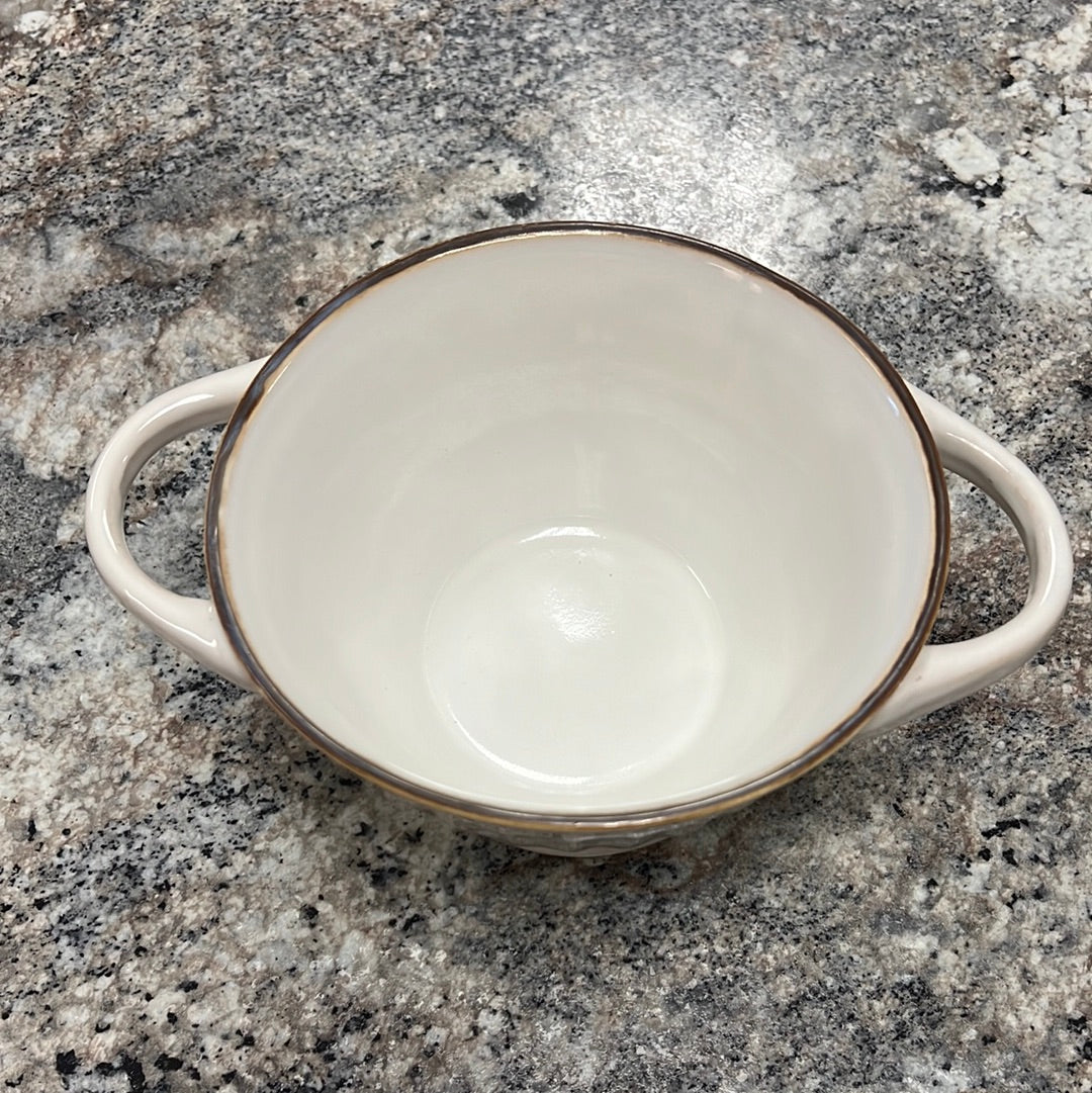 White Soup Bowl