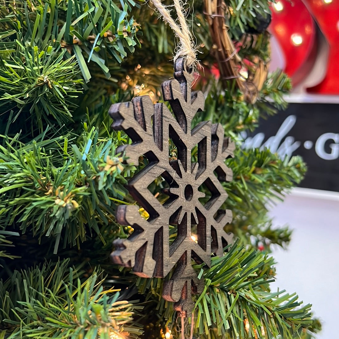 Wood Snow Flake