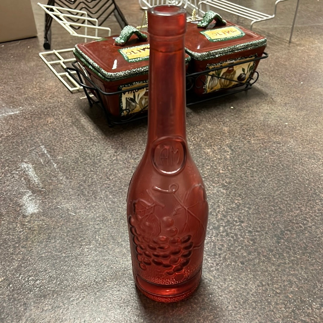 Vintage Red Wine Bottle