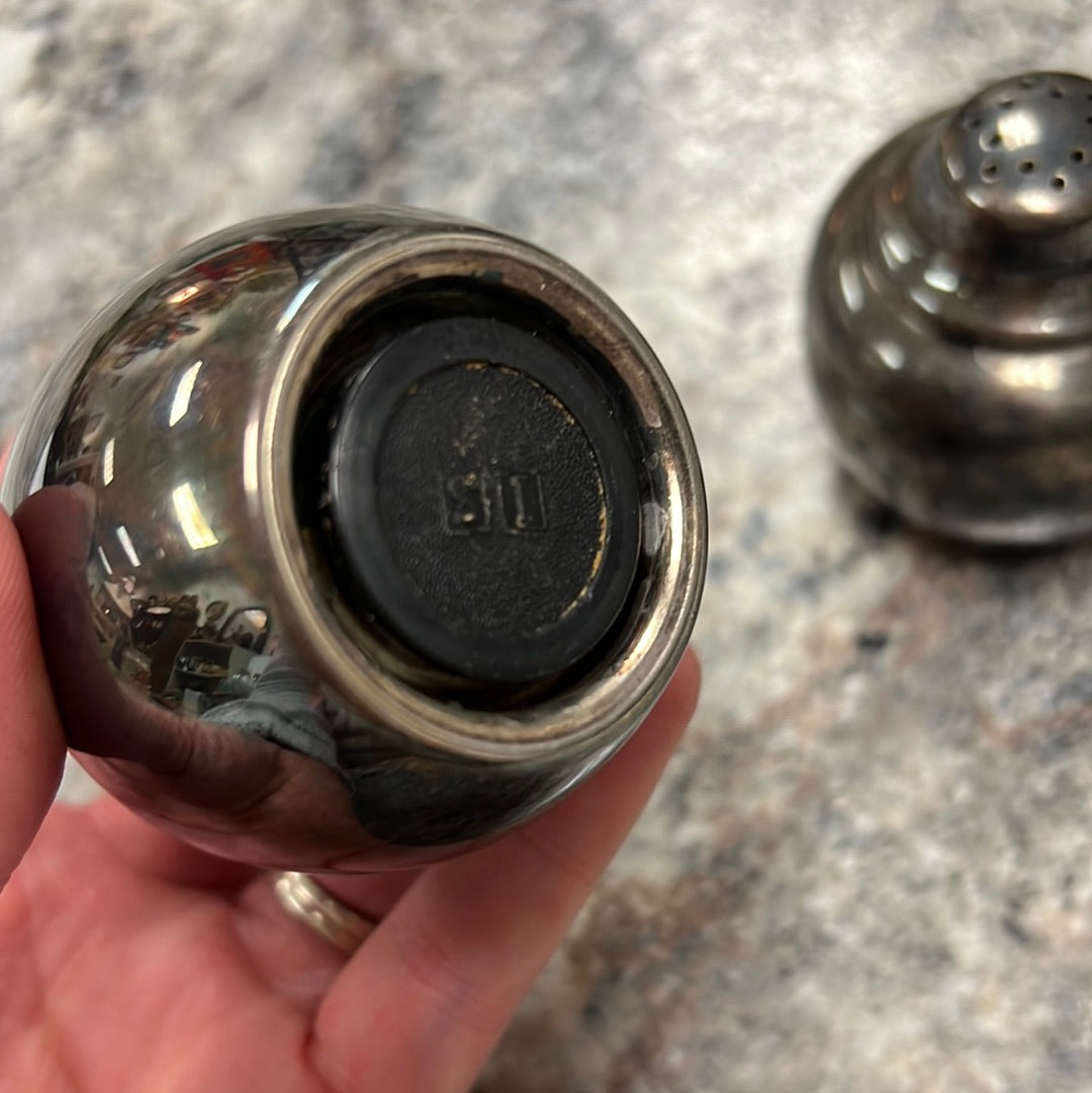 Vintage Silver Shaker Set