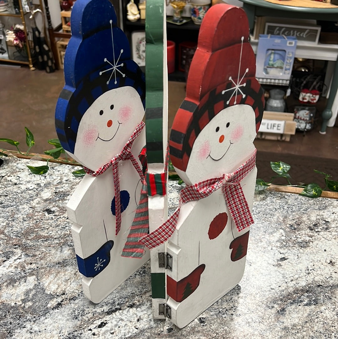 Wood Snowman Decoration
