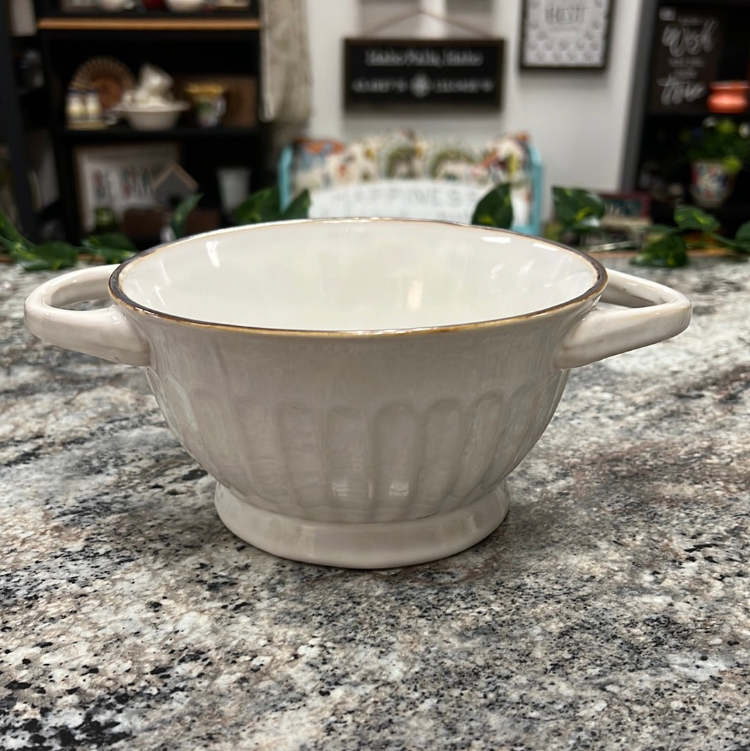 White Soup Bowl