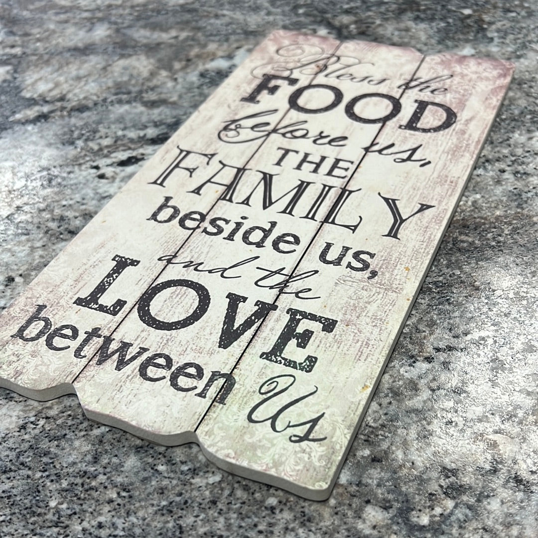 Bless The Food Sign